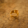 The Grain Ring - 18k Gold Plated