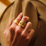The Grain Ring - 18k Gold Plated