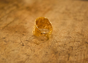 The Bison Ring - 18k Gold Plated