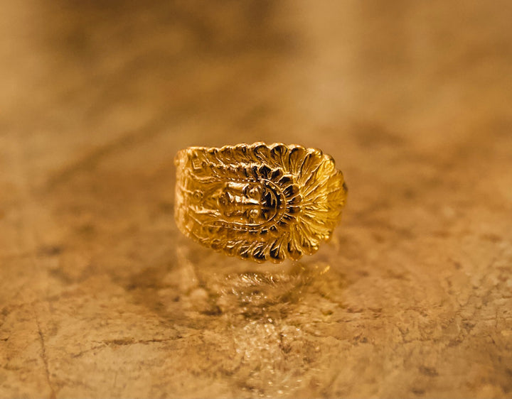 The Headdress Ring - 18k Gold plated